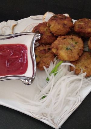 A picture of Aloo Tikki.