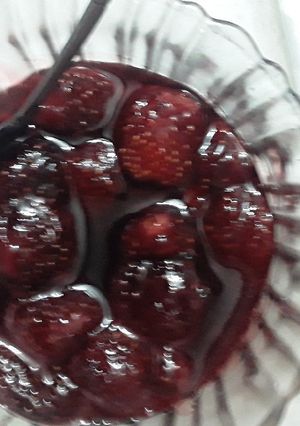 عکسی از دستور مربای توت فرنگی