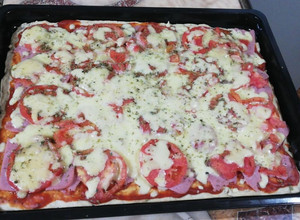 Una foto de Masa para pizza (con aceite)