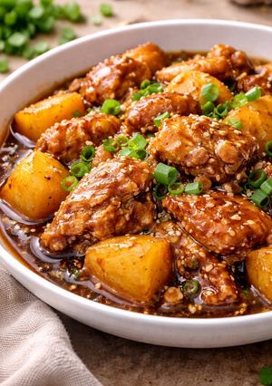 Foto resep Jjimdak Simple (Semur Ayam Korea)