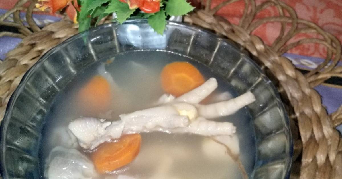 Resep Sop Ceker Ayam Rasanya Maknyus