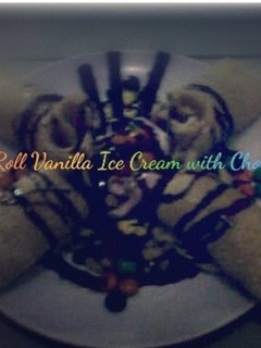 Foto resep Pancake Roll vanilla ice cream