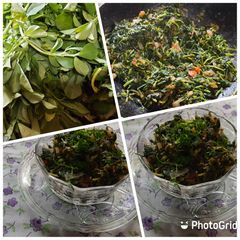 A picture of Fresh Green Methi leaves bhaji.