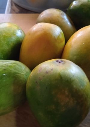 Una foto de Mango piña como boli