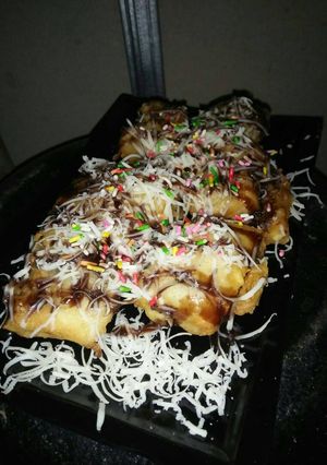 Foto resep Roti goreng pisang coklat