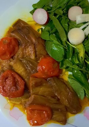 عکسی از دستور گوجه بادمجون (بدون رب)