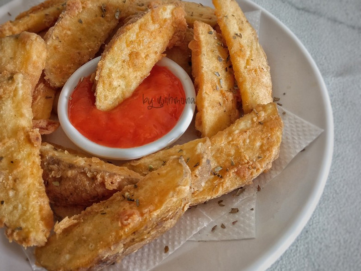 Cara Gampang Menyiapkan Fried Potato Wedges Anti Gagal