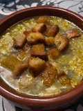 Sopa de col rizada y gambas !!!