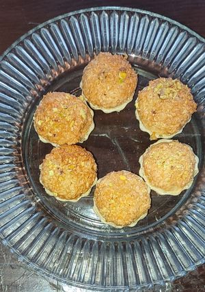 عکسی از دستور مینی تارت شیرینی نارگیلی
