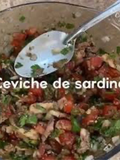 Una foto de Ceviche de sardina
