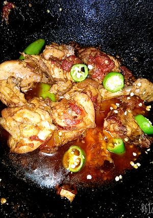 A picture of Chicken koyla karahi.