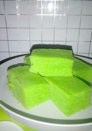 Foto resep Bolu pandan santan kukus