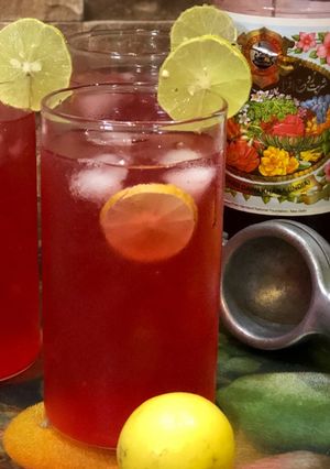 A picture of RoohAfza Lemonade – Summer Drink – Kid’s Favorite – RoohAfza Nimbu Sharbat.