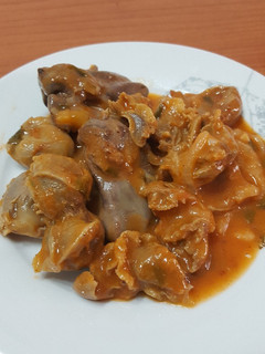 Una foto de Mollejas en salsa picante