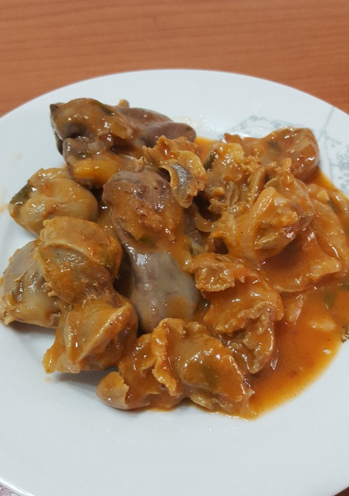 Una foto de Mollejas en salsa picante