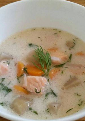 Foto resep Salmon soup (lohikeitto)