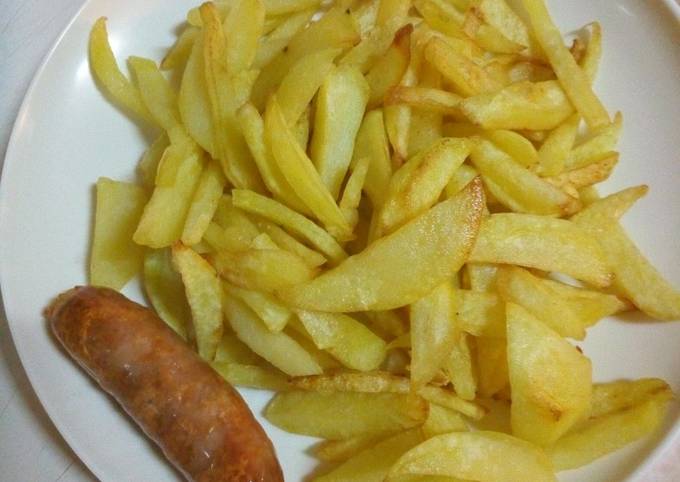 French fries and sausage #4weeks challenge