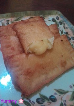 Foto resep Roti Tawar Isi Keju (3 bahan)🌸