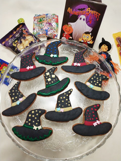 Foto principal de Galletitas Halloween: sombreros de brujas sabor a café