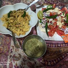 A picture of Papad Chaat.