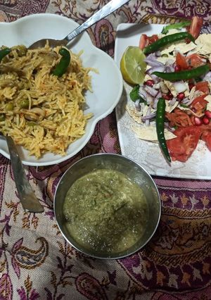 A picture of Papad Chaat.