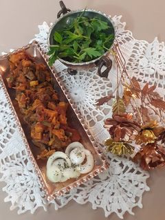 عکسی از دستور خوراک جگر و دل و قلوه گوسفندی