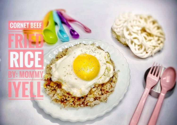 Langkah Mudah untuk Membuat Cornet beef fried rice, Enak Banget