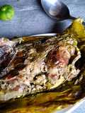 #pepes jeroan ayam daun calincing