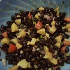 A picture of Black chickpea chaat.