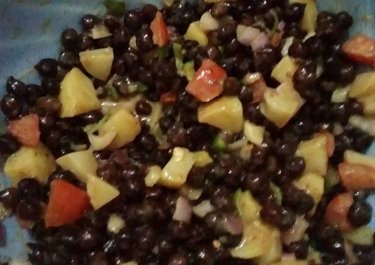 Steps to Prepare Favorite Black chickpea chaat