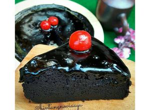 Foto resep Coklat steamed cake with ganache