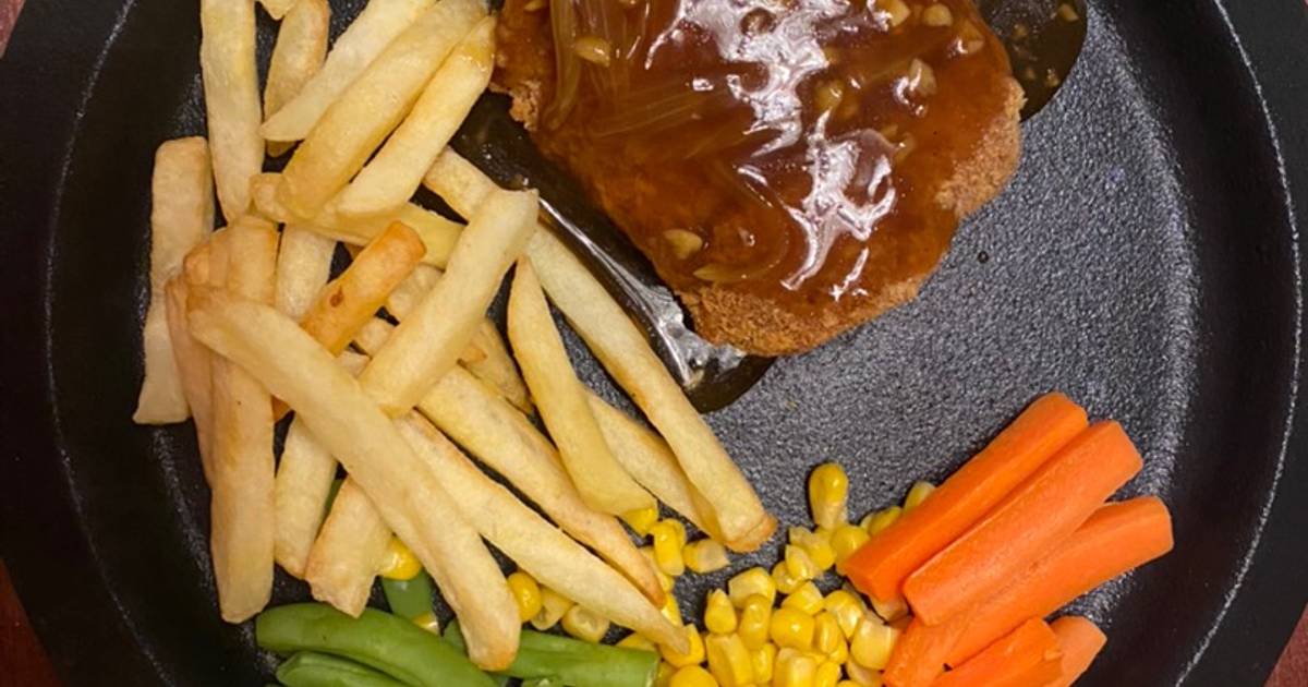 Resep Steak Ayam Krispy Hot Plate oleh Anggi Mariana Cookpad