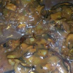 A picture of Hamburger steak.