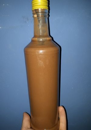 Una foto de Licor de chocolate cremoso