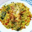 Pescado con arroz