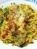 Pescado con arroz