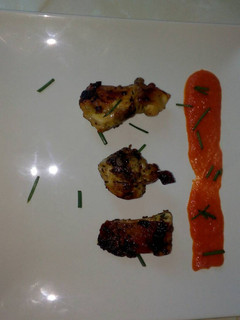 Una foto de Conejo al ajillo con salsa de pimiento choricero