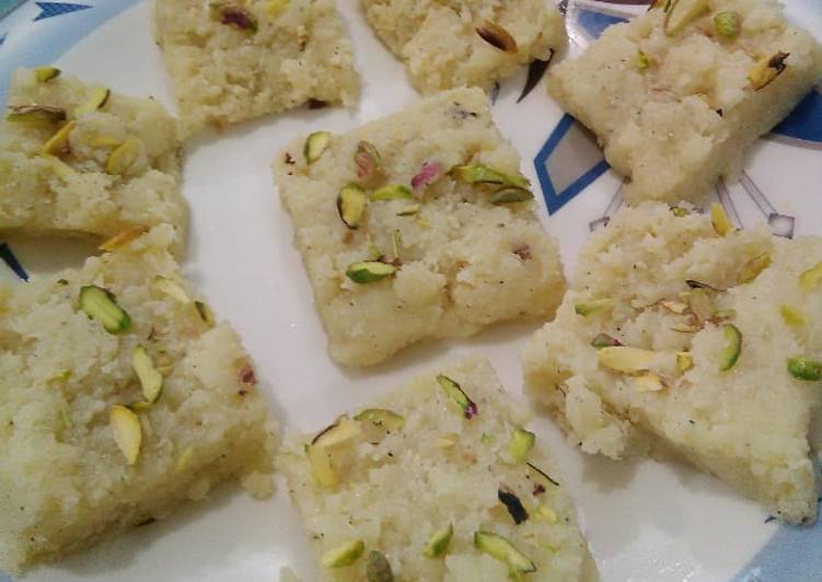 Simple Way to Make Any-night-of-the-week Coconut burfi