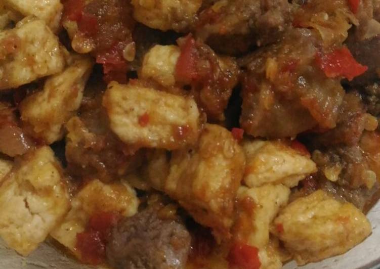 Bumbu Sambal Tahu mix rempela ati | Cara Buat Sambal Tahu mix rempela ati Yang Menggugah Selera