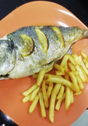 Una foto de Dorada al horno