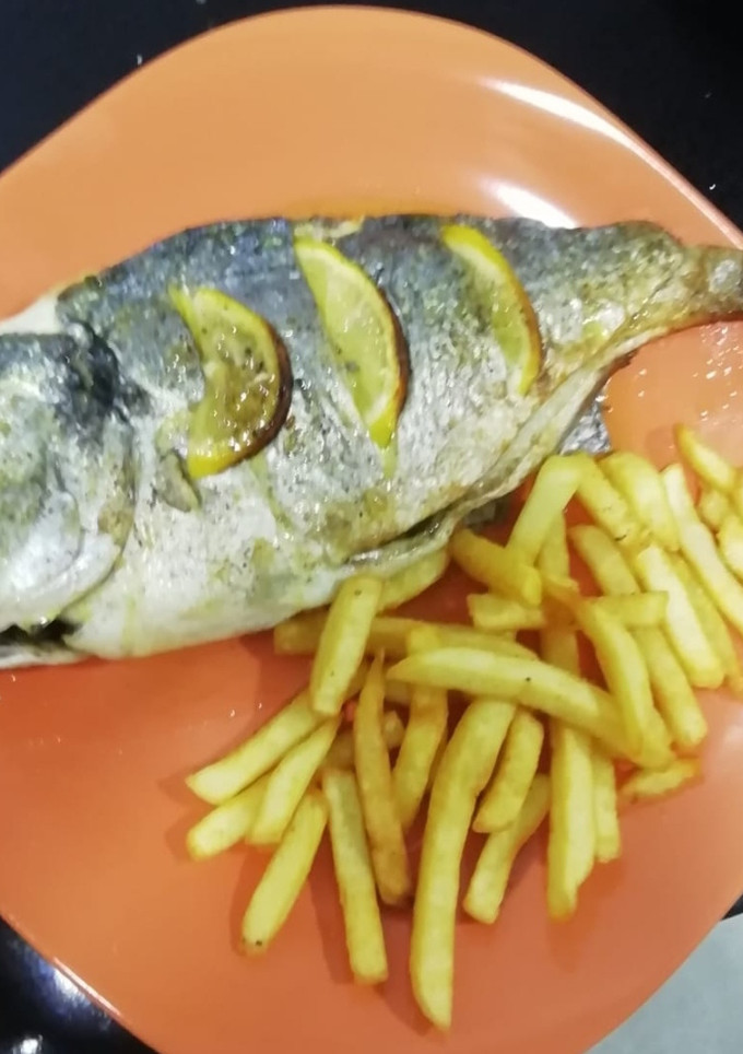 Una foto de Dorada al horno