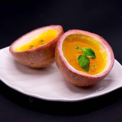 A picture of Passion fruit and mint jelly.