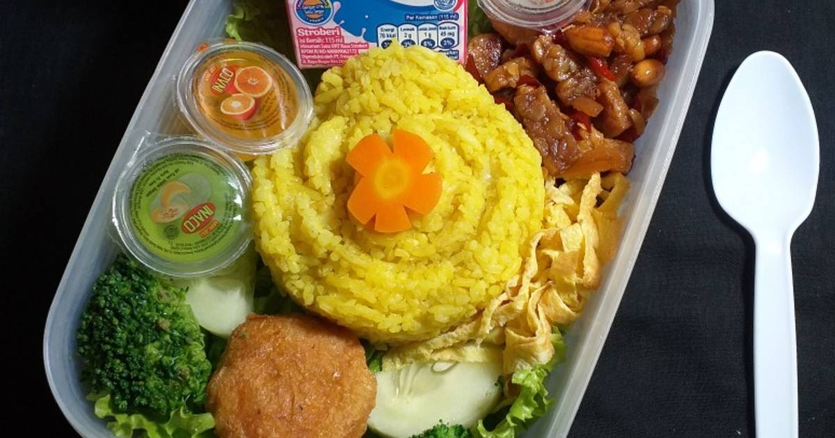 35 Resep Nasi Kuning Kotak Enak Dan Sederhana Ala Rumahan Cookpad