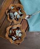 Helado de menta granizada