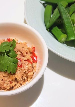 รูปของ น้ำพริกเห็ดทูน่า low carb