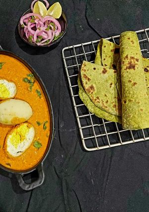 A picture of Vegetable Egg Curry.