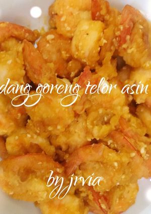 Foto resep Udang goreng telor asin
