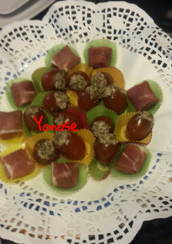 Una foto de Bombón de queso gorgonzola y jamón serrano