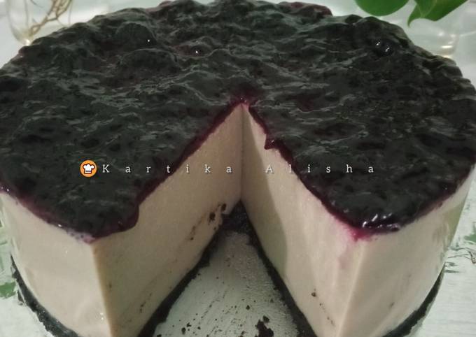 Puding Oreo Cheese Cake (toping, Blueberry)