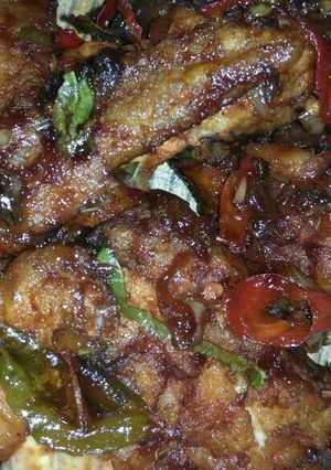 Foto resep Ayam hitam manis pedas